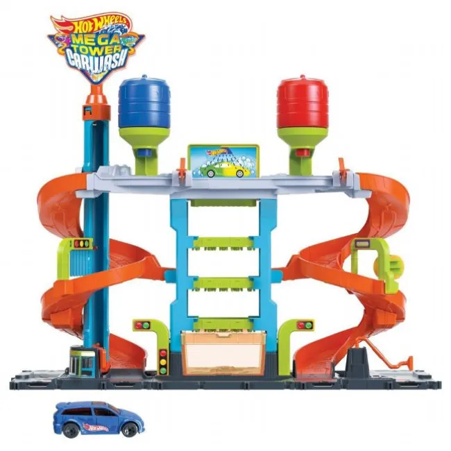Hot Wheels City Mega Tower Car Wash