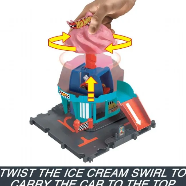Hot Wheels Downtown Ice Cream Swirl
