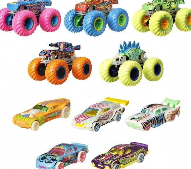 Hot Wheels Glow In The Dark 10 pack