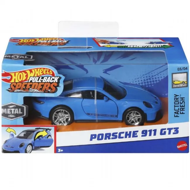 Hot Wheels Pull-Back Porsche 911 GT3