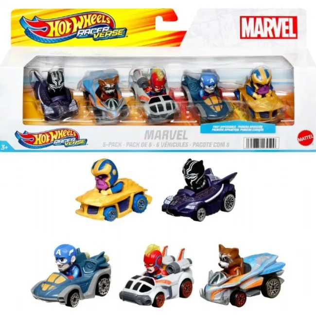 Hot Wheels Racerverse Marvel Biler 5-pac