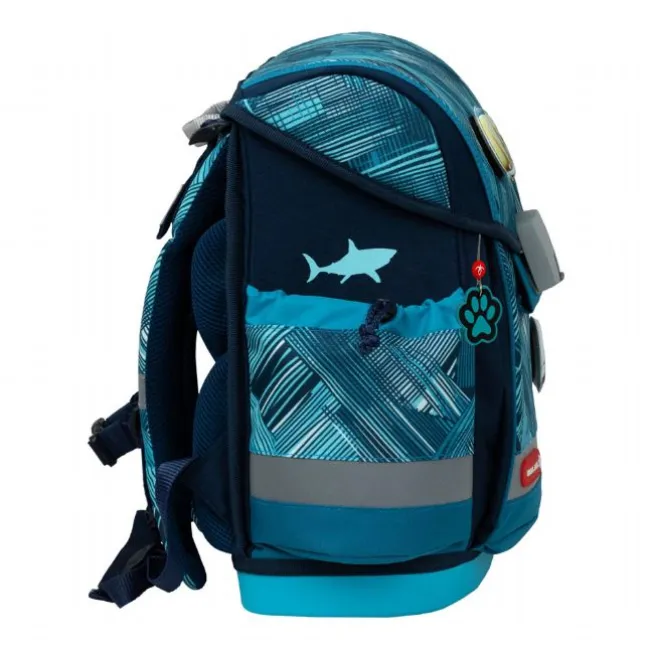 Ice Blue Skoletaske med 5 Dele