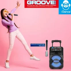 Idance Boombox med Mikrofon
