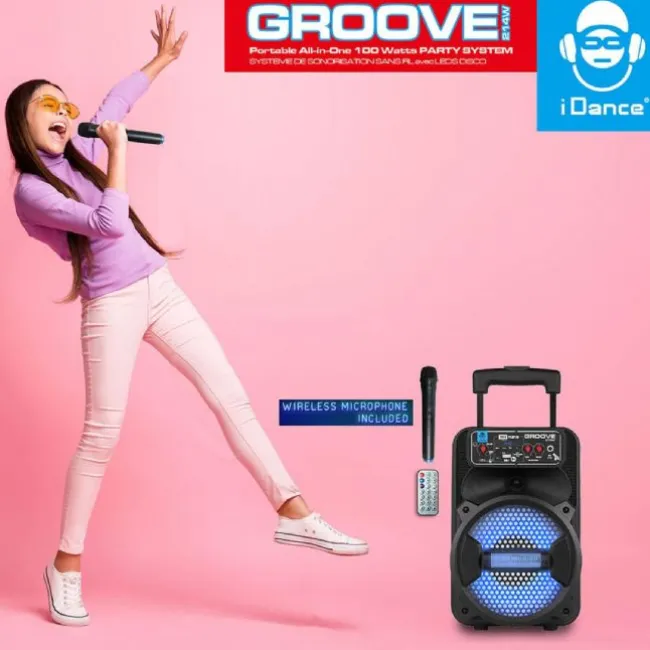 Idance Boombox med Mikrofon