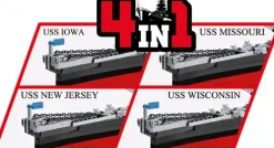 Iowa-Class Krigsskibe - 4 Modeller Exec.