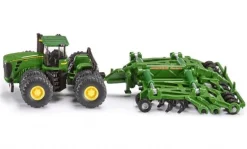 John Deere med harve