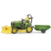 John Deere plænetraktor med anhænger