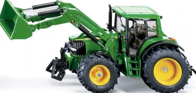 John deere traktor med frontlæsser 1:32