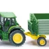 John deere traktor med trailer 1:87