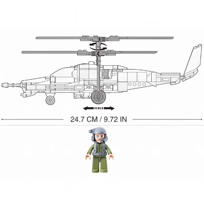 Ka-50 Black Shark Helikopter 330 Dele