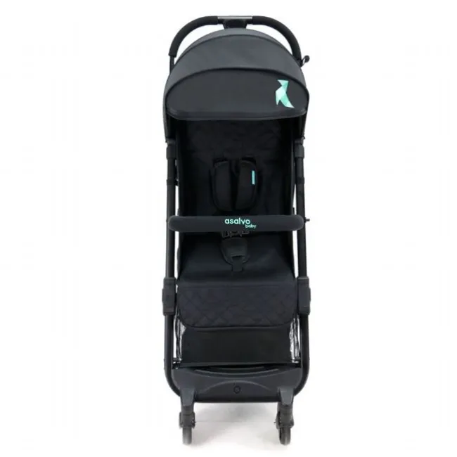 Klapvogn Flight Travel+, Sort/aqua