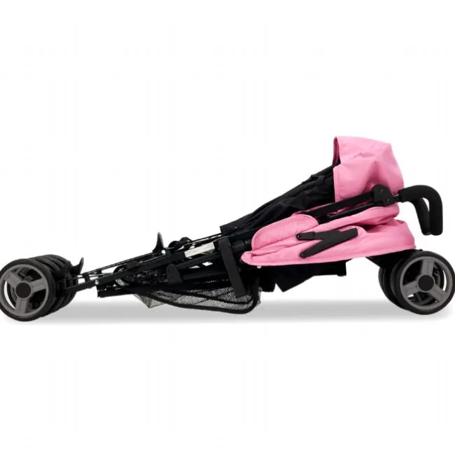 Klapvogn Trotter Plus, Rosa/Sort