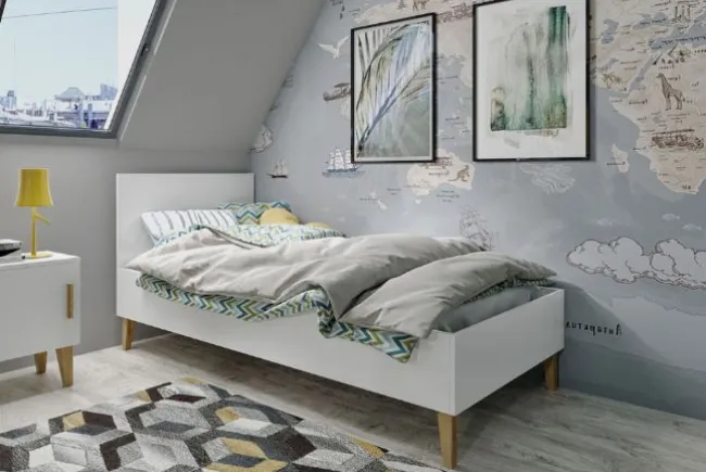 Klasisk Børneseng Hvid 180x80cm