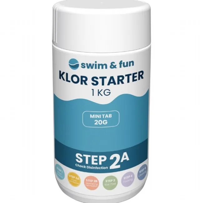 Klor tabs Starter hurtigklor 1 kg.