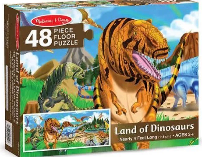 Kæmpe gulvpuslespil Dinosaur, 48 brikker