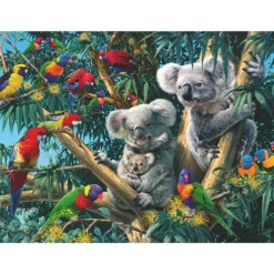 Koalaer i et Træ 500 Brikker