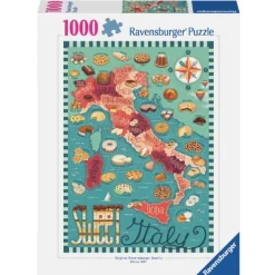 Kort Over Italien 1000 Brikker