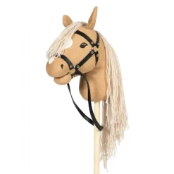 Kæphest m. åben mund, beige