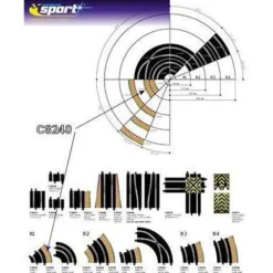 Kurve borders R1 45° Sport