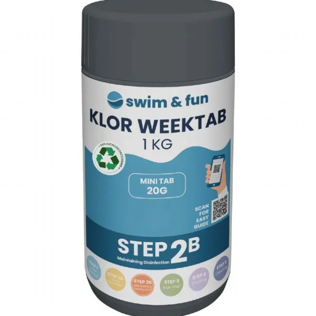 Langsomklor 20gr tablet 1 kg weektab