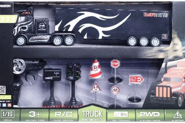 LASTBIL R/C M/TRAILER & SKILTE SORT