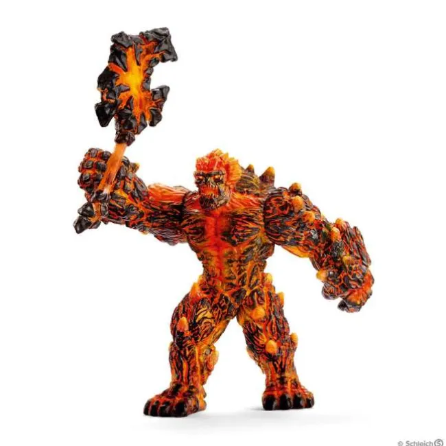 Lava-golem med våben