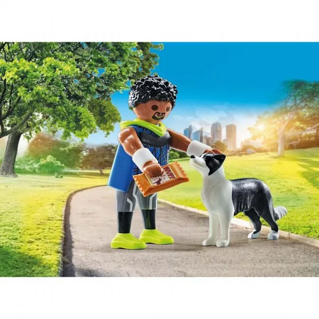 Løber med Border Collie