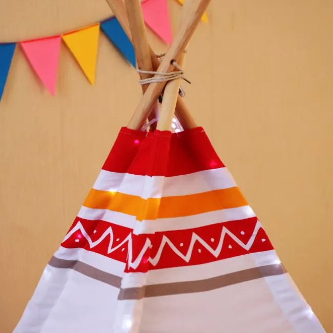 LED Tipi rød/hvid