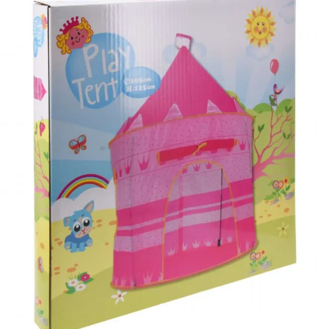 Legetelt Prinsesse Slot Pink 125 cm