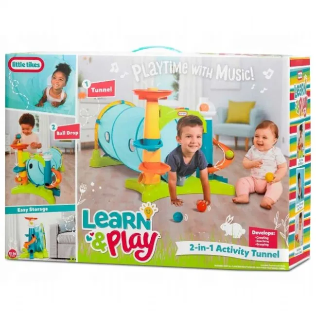 Little Tikes 2-i-1 Aktivitetstunnel
