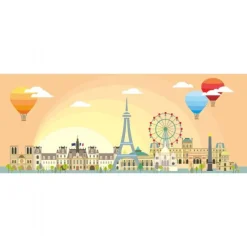 Luftballon Over Paris 1000 Brikker