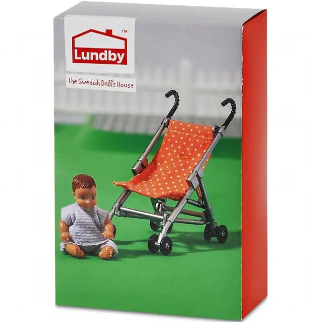 Lundby paraplyklapvogn inkl. baby