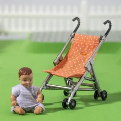 Lundby paraplyklapvogn inkl. baby