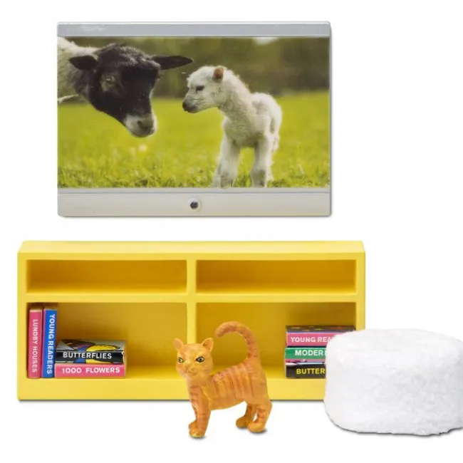 Lundby TV-sæt med Puf