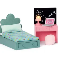 Lundby Værelse med Seng & Skrivebord