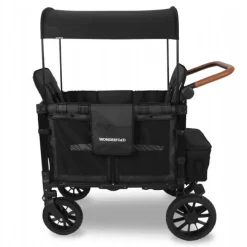 Luxe Double Foldbar Trækvogn - Sort