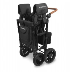 Luxe Double Foldbar Trækvogn - Sort