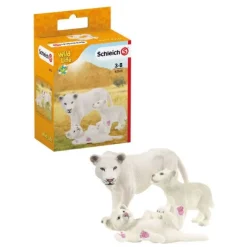 Løvemor med unger