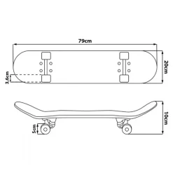 Mandalorian Skateboard 79cm
