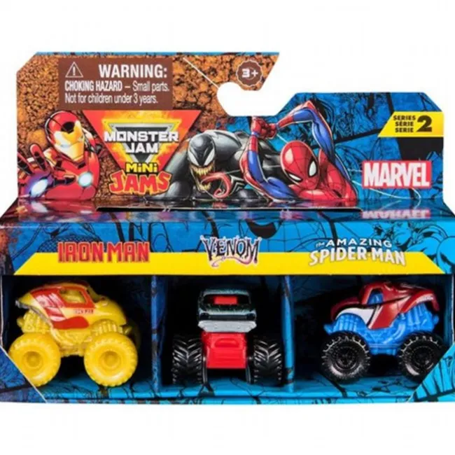 Marvel Mini Monster Truck 3-Pack