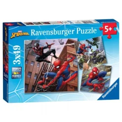 Marvel Spiderman Puslespil 3x49 Brikker