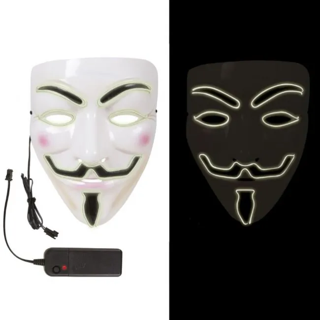 Maske med LED - anonymous