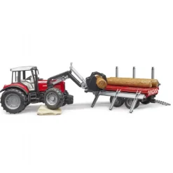 Massey Ferguson m. frotlæsser og trailer