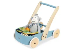 Massiv gåvogn Fiete, blå
