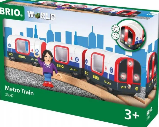 Metrotog med lys og lyd