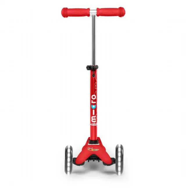 Micro Mini Deluxe LED Løbehjul, rød