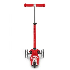 Micro Mini Deluxe LED Løbehjul, rød