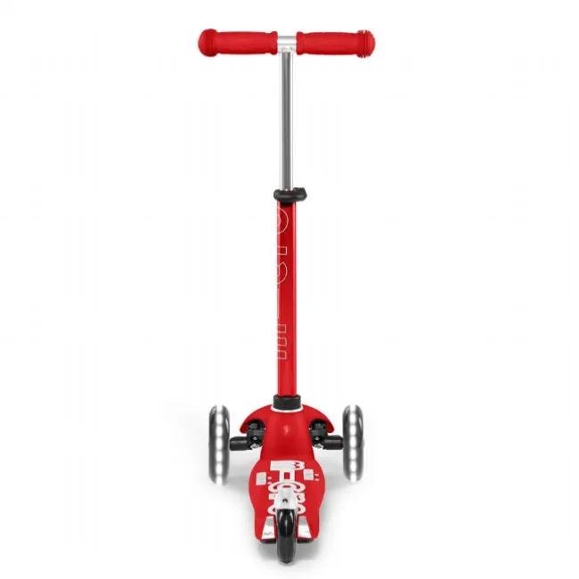 Micro Mini Deluxe LED Løbehjul, rød