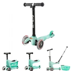 Micro Mini2go Deluxe+ Løbehjul, mint