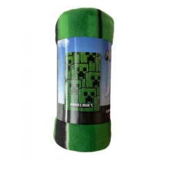 Minecraft Fleece Tæppe 140x100cm